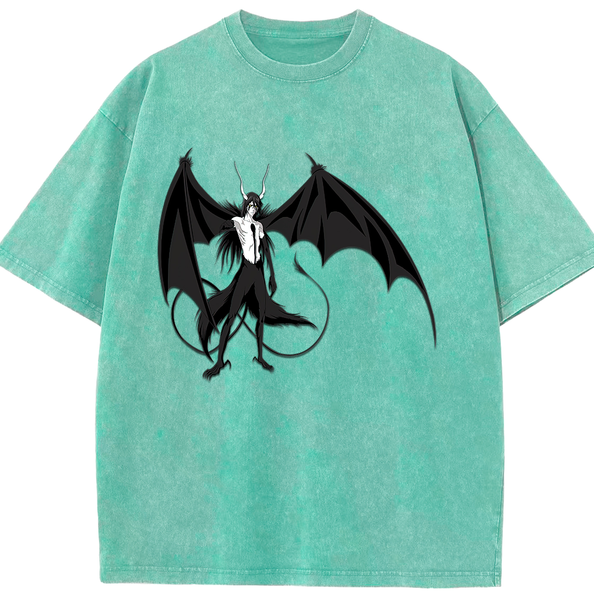（画像用） ブリーチ ウルキオラ·シファー BLEACH Ulquiorra cifer 綿100% ヴィンテージ風 半袖Tシャツ（フロントプリント）